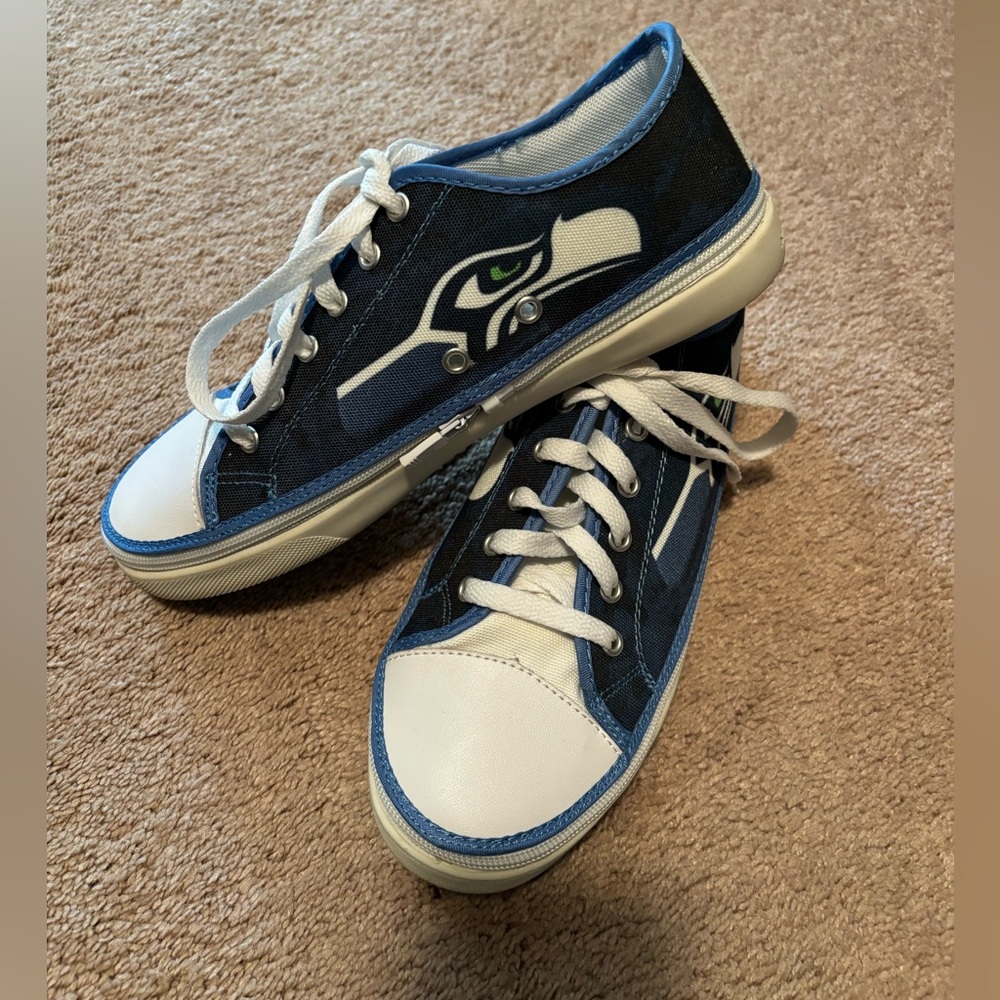 Seattle Seahawk sneakers,. Women’s size 9.